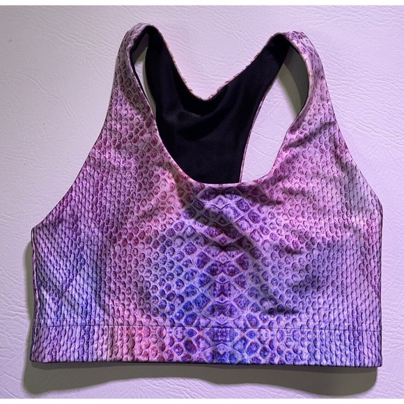 Terez Reversible Python Print Sports Bra, Small, Retail $85. NEW Without Tags. - Picture 4 of 7